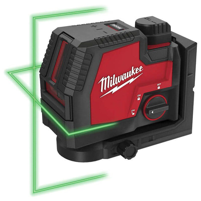 Milwaukee MILWAUKEE 4V RED LITHIUM USB CROSS LINE LASER LEVEL L4CLL-301C 4933478244