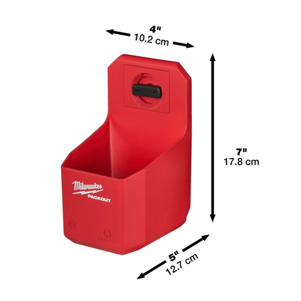 Milwaukee Milwaukee Packout Wall Storage Cup Holder 4932480706