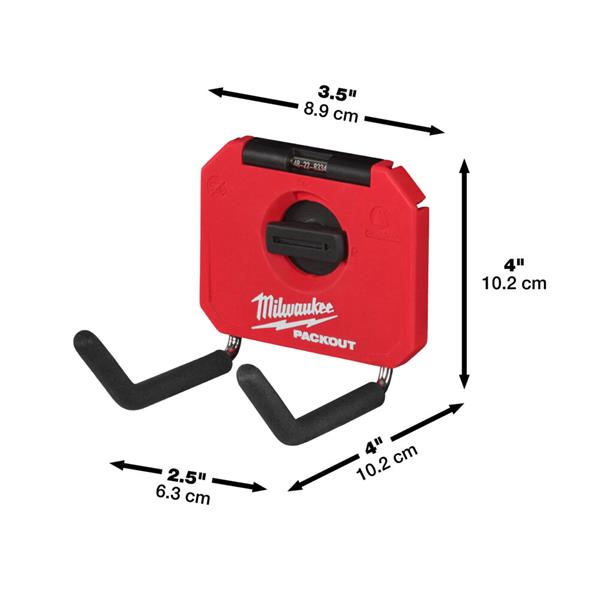 Milwaukee Milwaukee Packout Wall Storage Small Straight Utility Hook 4932480704