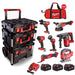 Milwaukee Packout 7 Piece Kit with PACKOUT Trolly AND Roller Bag (3x5ah) M18FPP8L3-503P