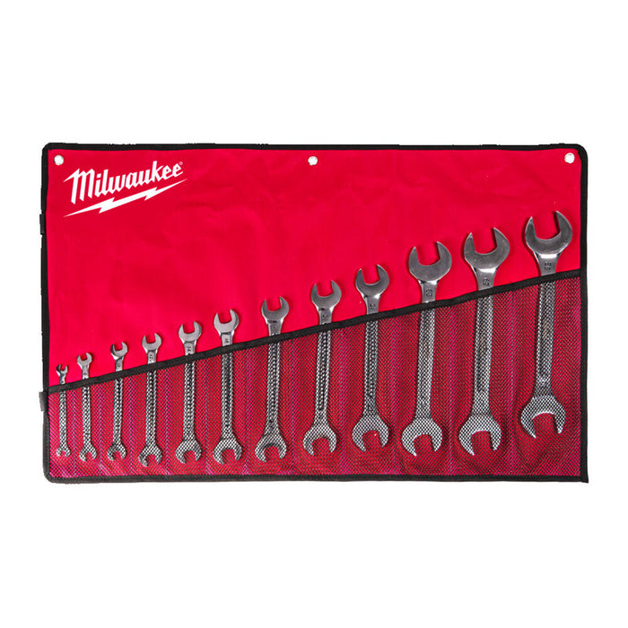 Milwaukee Milwaukee 4932492714 Double Open End Spanner Set – 12pc 4932492714