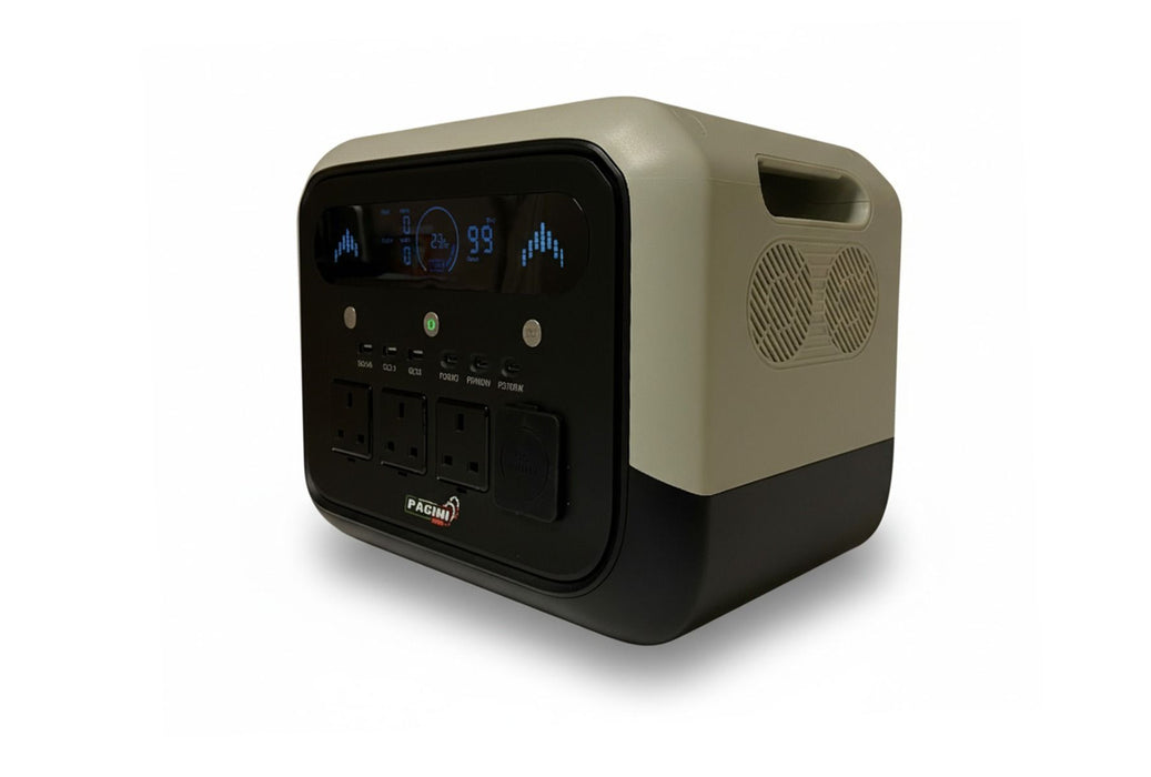 PACINI Pacini Portable Power Station Capacity 1024Wh, 3 outlets, 1200W PRO1200