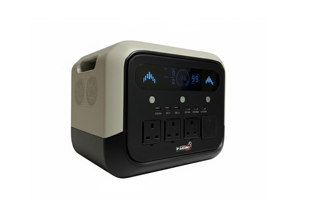 PACINI Pacini Portable Power Station Capacity 1024Wh, 3 outlets, 1200W PRO1200