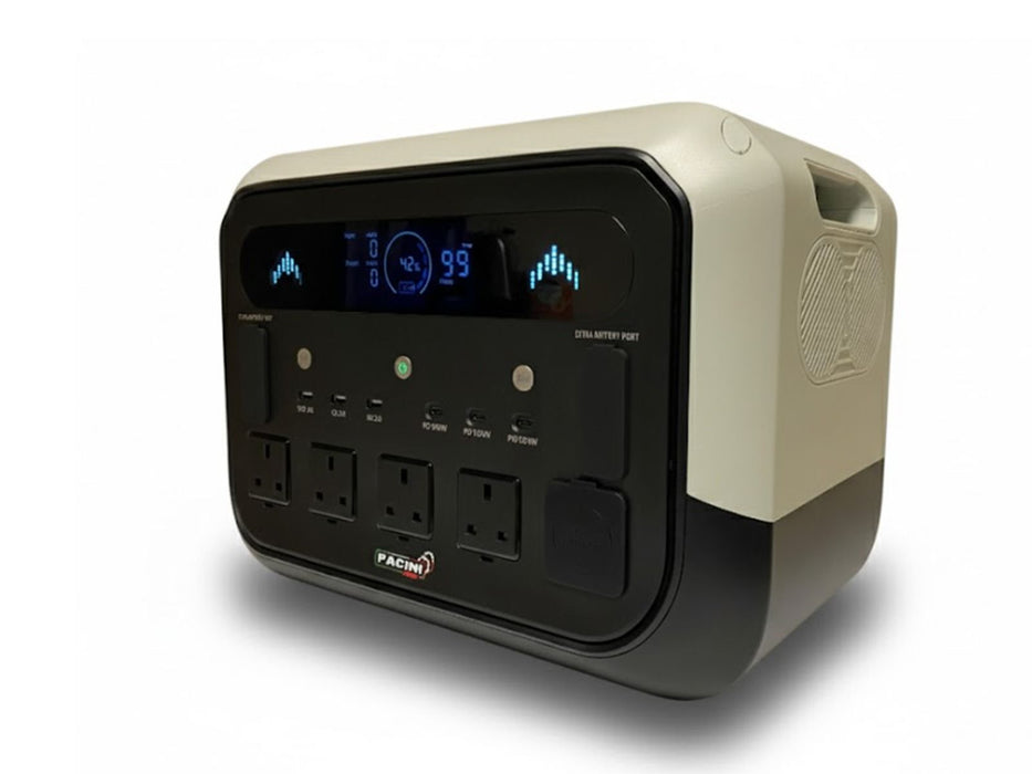 PACINI Pacini Portable Power Station Capacity 2048Wh, 4 outlets,2400W PRO2400