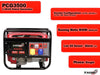 PACINI Pacini 3.5KVA Petrol Generator PCG3500