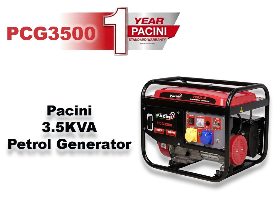 PACINI Pacini 3.5KVA Petrol Generator PCG3500