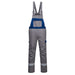Portwest FR07 - Bizflame Industry Two Tone FR Bib and Brace - Grey