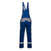 Portwest FR07 - Bizflame Industry Two Tone FR Bib and Brace - Royal Blue