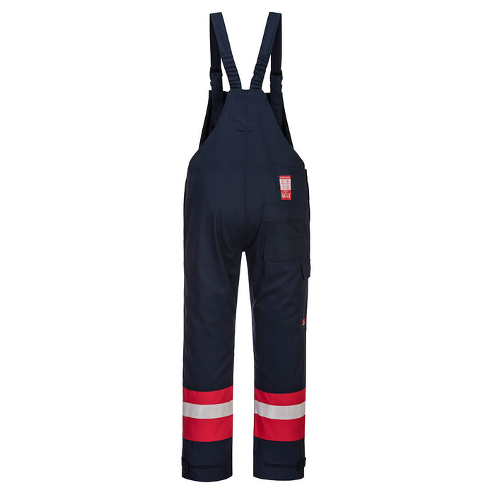 Portwest FR57 - Bizflame Work Two Tone FR Bib and Brace - Navy
