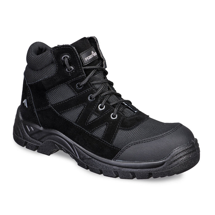 Portwest FC20 - Composite Textile and Suede Ankle Boot S1PL SR FO - Black