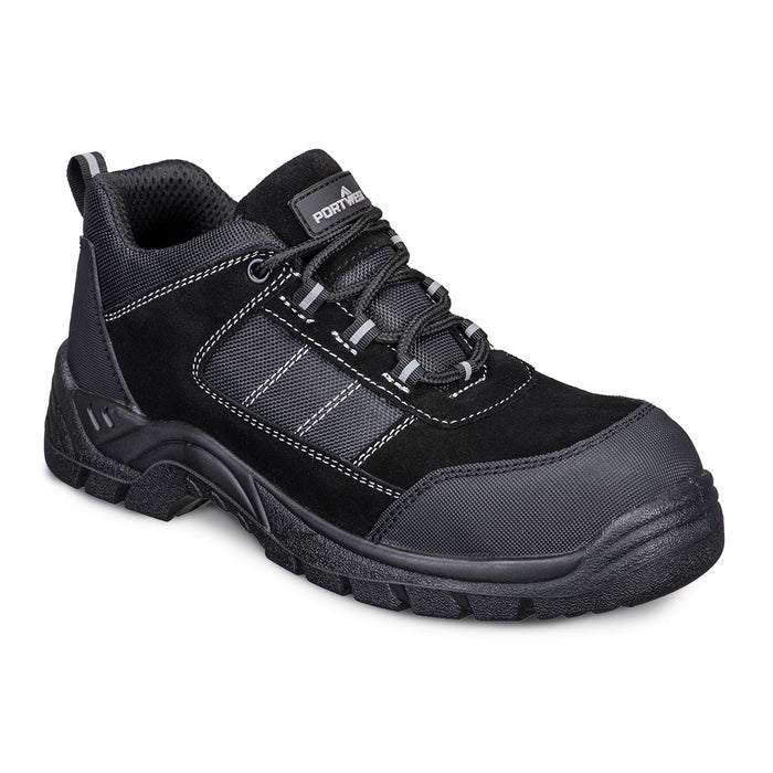 Portwest FC24 - Composite Textile Suede Low Shoe S1 SR FO - Black