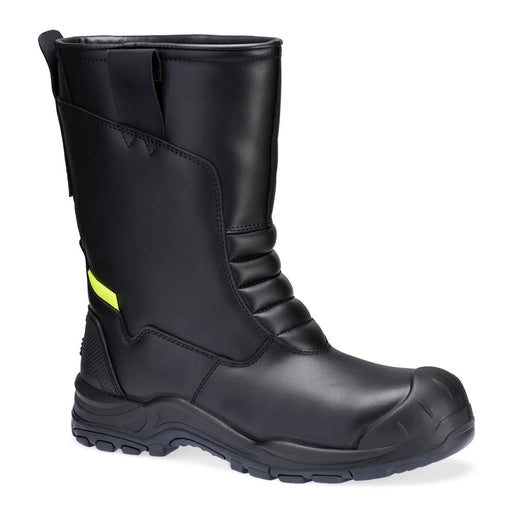 Portwest FD07 - Steel Leather Winter Rigger Boot S3L SC HRO CI SR - Black