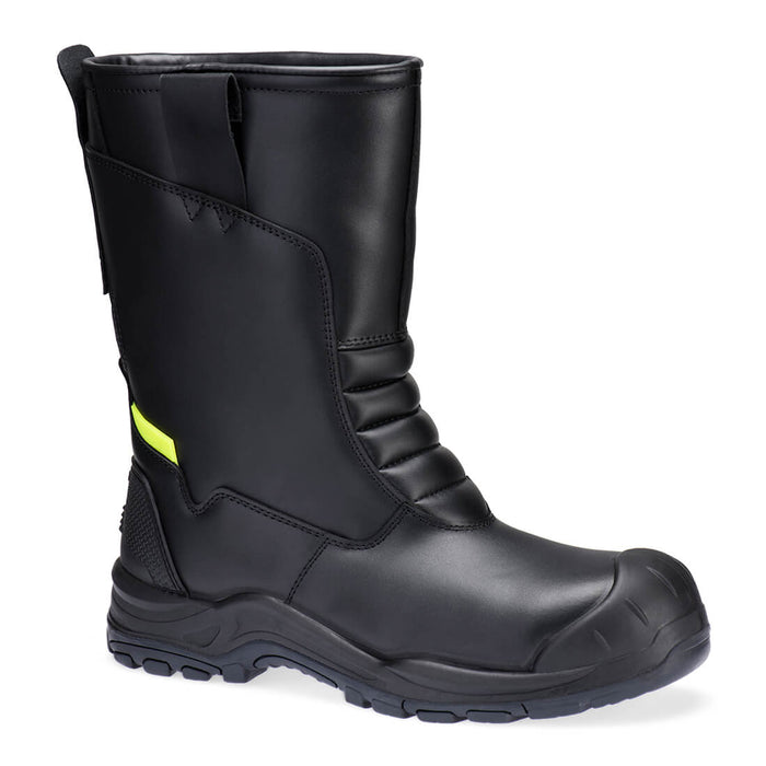 Portwest FD07 - Steel Leather Winter Rigger Boot S3L SC HRO CI SR - Black