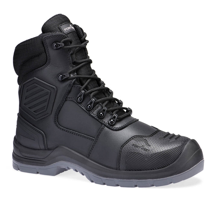Portwest FD25 - Composite Leather Mid Boot S7L HRO M CI LG SC AN SR FO - Black