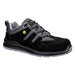 Portwest FE07 - Composite Cow Suede Leather Trainer S1 ESD SR FO - Black/Grey