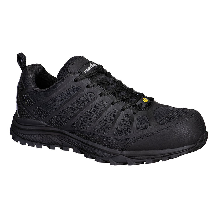 Portwest FT46 - Composite Textile Trainer S1PS ESD SR FO - Black
