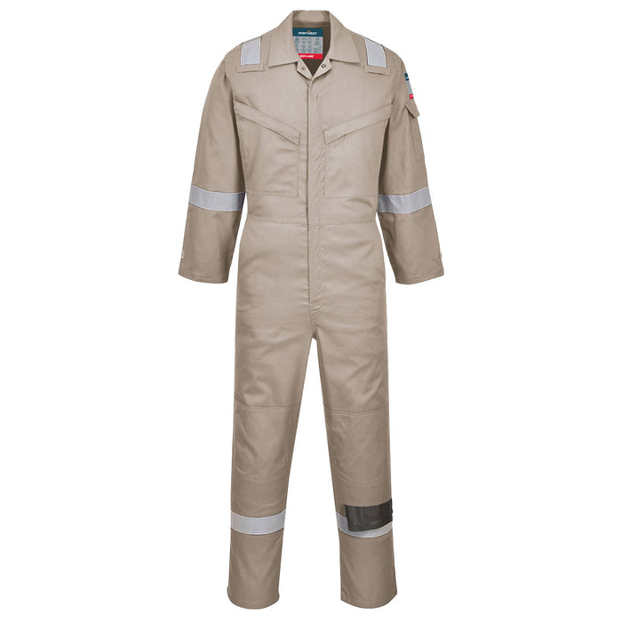 Portwest FR21 - Bizflame Work Lightweight FR Coverall - Khaki