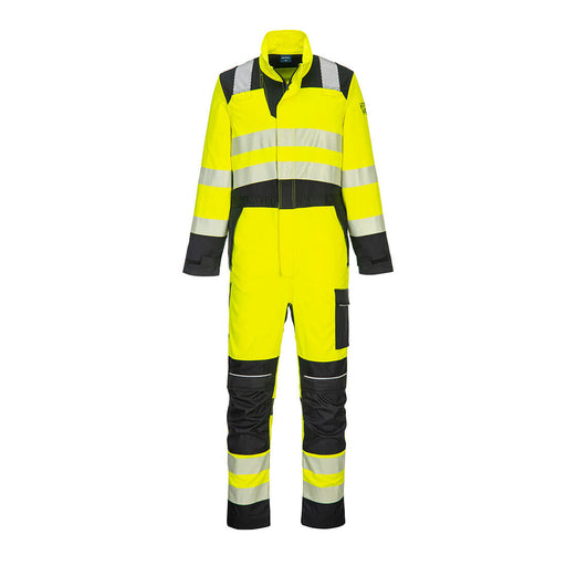 Portwest FR507 - PW3 Modaflame Work Hi-Vis Multi-Norm FR Coverall - Yellow/Black