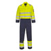 Portwest MV28 - Modaflame Work Hi-Vis Multi-Norm Contrast FR Coverall - Yellow/Navy