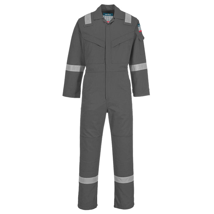 Portwest FR28 - Bizflame Work FR Coverall - Grey FR28GRRXL