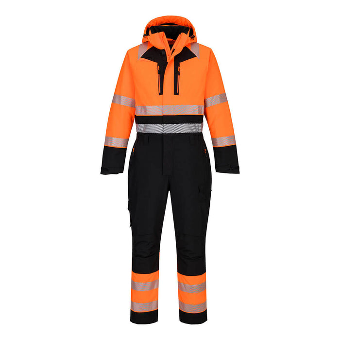 Portwest DX438 - DX4 Hi-Vis Winter Coverall Orange/Black