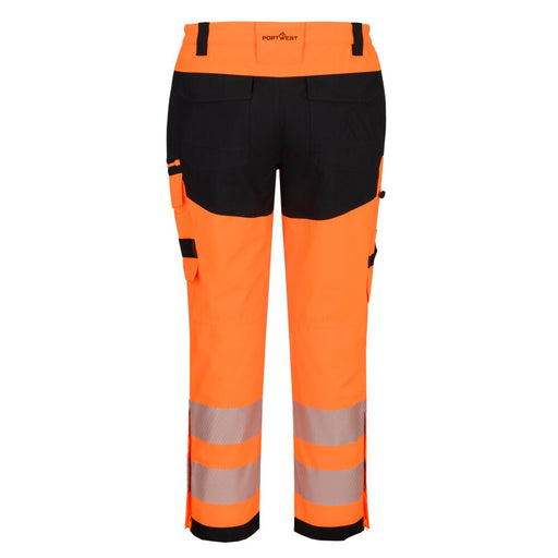 Portwest DX448 - DX4 Hi-Vis Rain Trouser Orange/Black