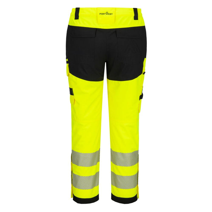 Portwest DX448 - DX4 Hi-Vis Rain Trouser Yellow/Black