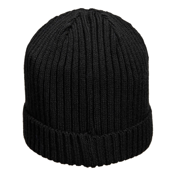 Portwest HA24 - Beanie Hat with Peak - Black HA24-BKR-One Size