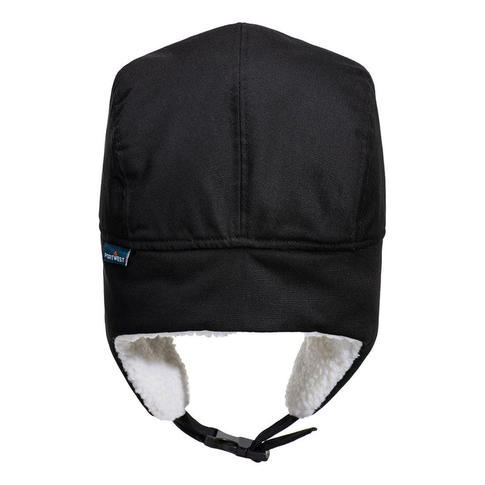 Portwest HA33 - Sherpa Lined Trapper Hat - Black HA33-BKR-One Size