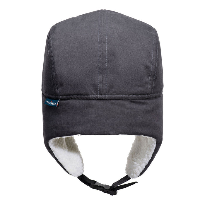 Portwest HA33 - Sherpa Lined Trapper Hat - Metal Grey HA33-MGR-One Size