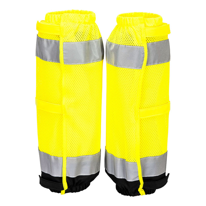 Portwest HV389 - Hi-Vis Contrast Gaiters - Yellow/Black HV389-YBR-One Size