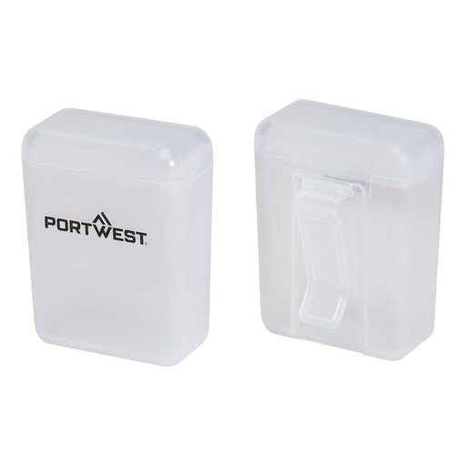 Portwest PA09 - Ear Plugs Storage Box (Pk50) - White PA09-WHR-One Size