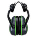 Portwest PW03 - HV Extreme Ear Defenders Low Clip-On Metal Free - Grey/Green PW03-GGN-One Size