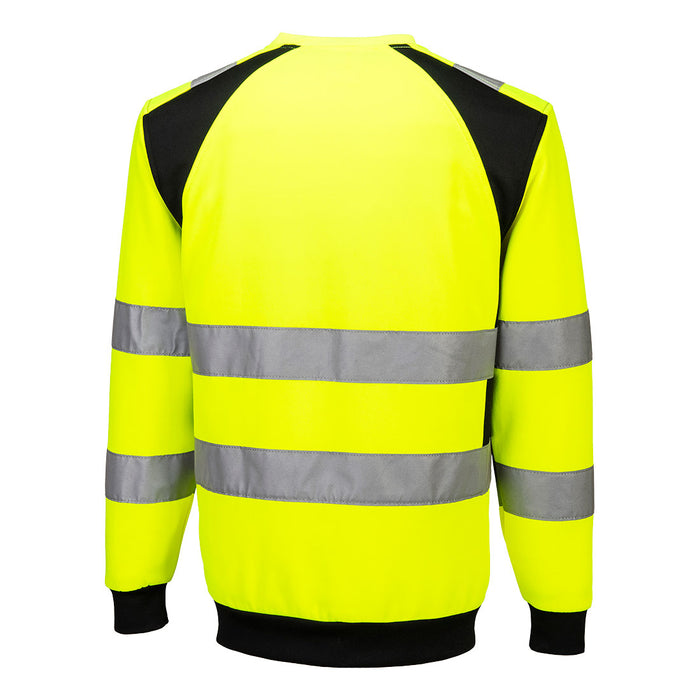 Portwest CD805 - WX2 Eco Hi-Vis Sweatshirt - Yellow/Black