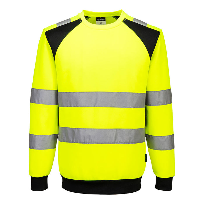 Portwest CD805 - WX2 Eco Hi-Vis Sweatshirt - Yellow/Black