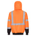 Portwest Hi-Vis Contrast Zipped Hoodie Orange/Black