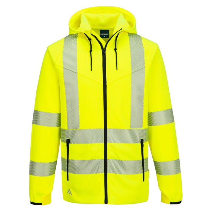 Portwest KX303 - KX3 Sport Hi-Vis Zipped Hoodie - Yellow