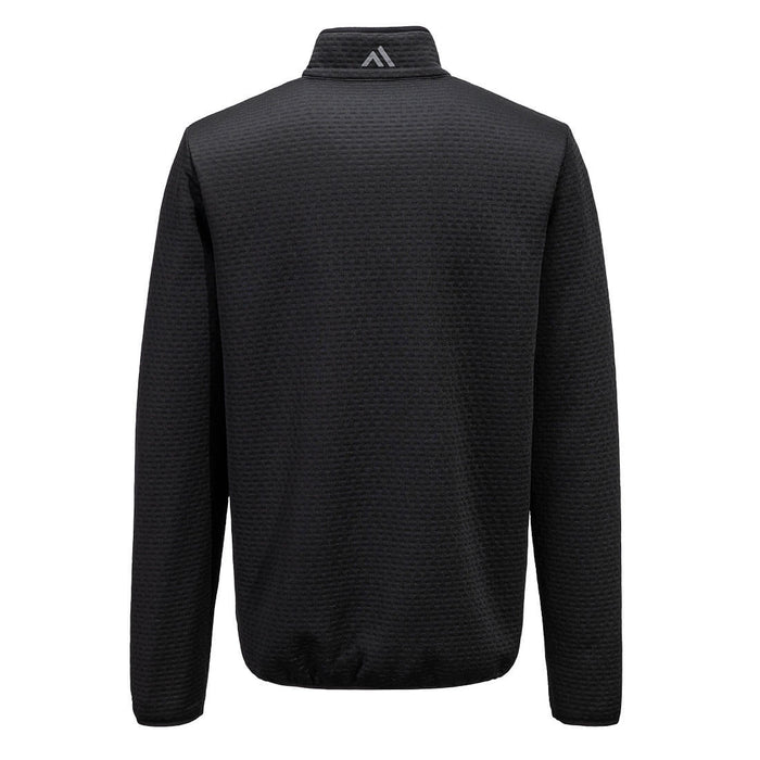 Portwest KX376 - KX3 Sport Textured 1/4 Zip Sweatshirt - Black