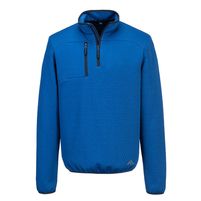 Portwest KX376 - KX3 Sport Textured 1/4 Zip Sweatshirt - Quartz Blue