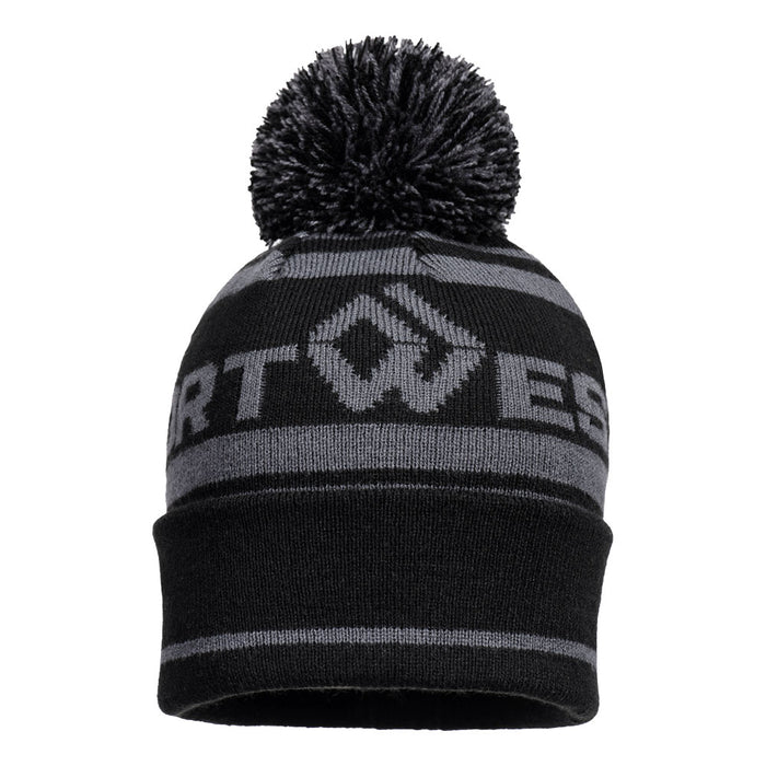 Portwest B036 - Portwest Bobble Hat - Metal Grey B036-MGR-One Size