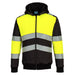 Portwest PW3 Hi-Vis Zipped Class 1 Winter Hoodie Yellow/Black