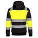 Portwest PW3 Hi-Vis Zipped Class 1 Winter Hoodie Yellow/Black