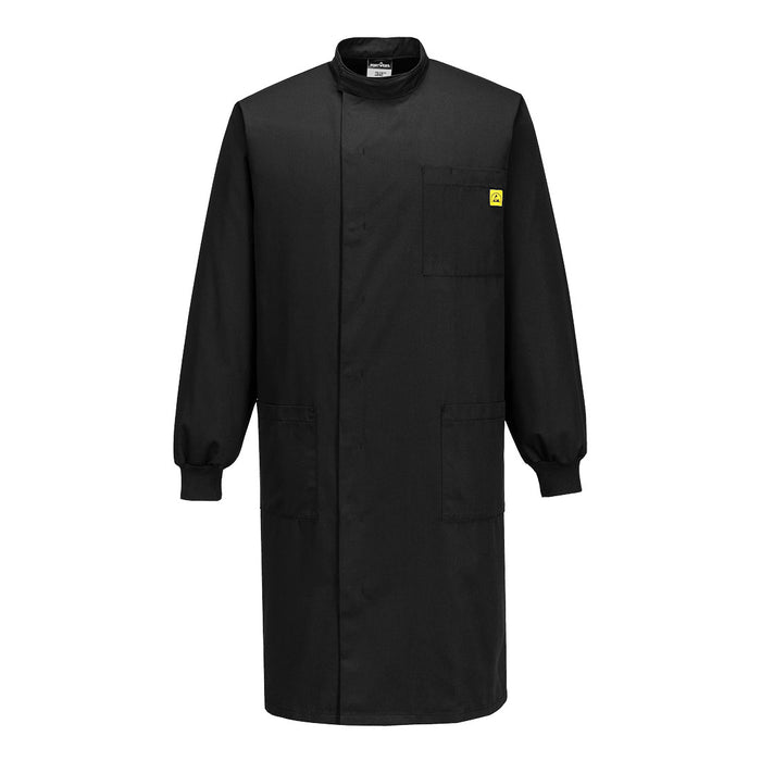 Portwest AS15 - Anti-Static ESD Howie Coat - Black