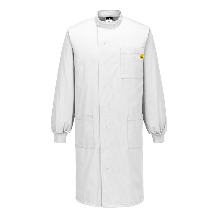 Portwest AS15 - Anti-Static ESD Howie Coat - White