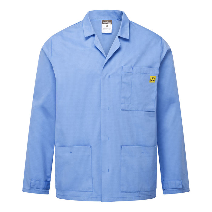 Portwest AS18 - Anti-Static ESD Lab Jacket - Hamilton Blue