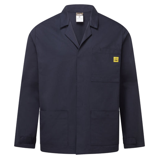 Portwest AS18 - Anti-Static ESD Lab Jacket - Navy