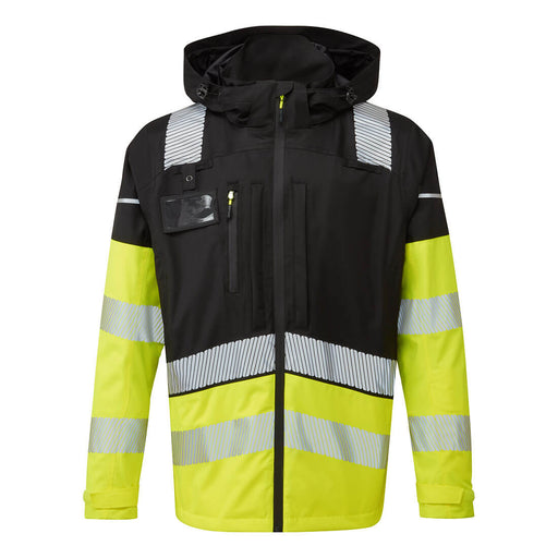 Portwest BX323 - Ultimate Modular Hi-Vis 3-in-1 Rain Jacket Yellow/Black