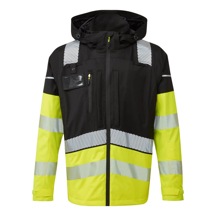 Portwest BX323 - Ultimate Modular Hi-Vis 3-in-1 Rain Jacket Yellow/Black