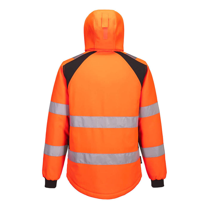 Portwest CD809 - WX2 Eco Hi-Vis Padded Softshell (2L) Orange/Black