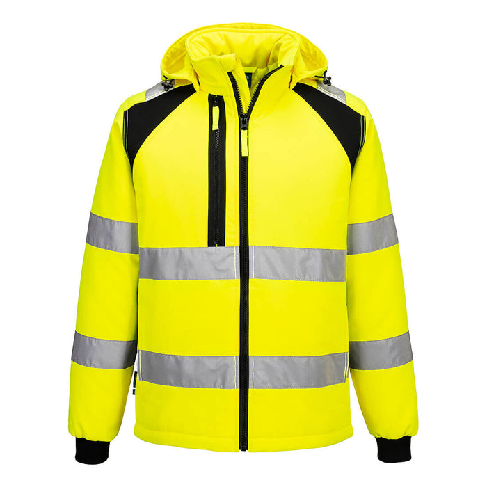 Portwest CD809 - WX2 Eco Hi-Vis Padded Softshell (2L) Yellow/Black
